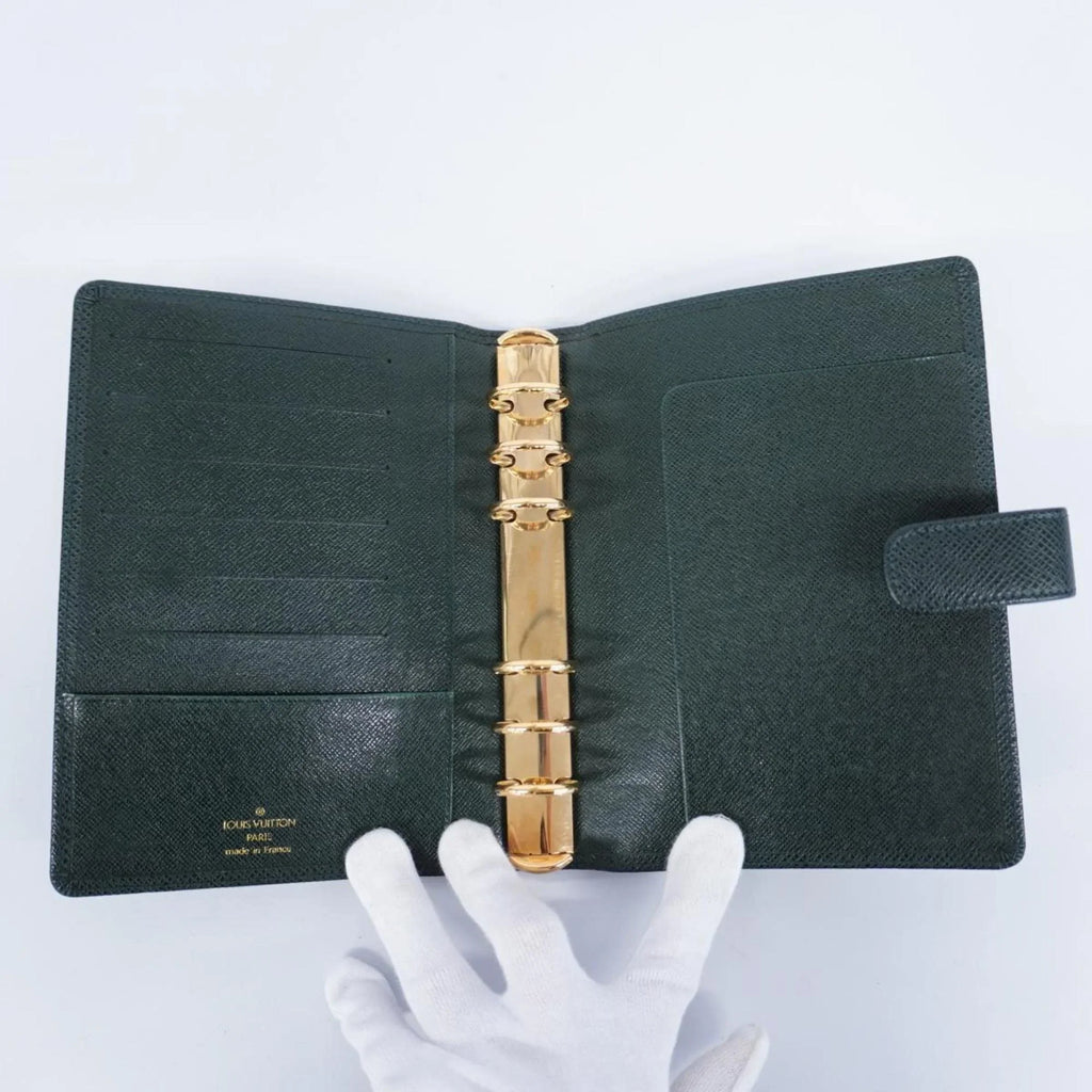 Pre-Owned Louis Vuitton Notebook Cover Taiga Agenda MM R20403 Episea Men's (Good)