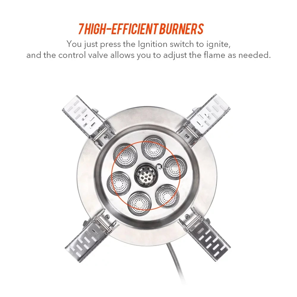 BULIN 18000W High-power Camping Stove, Foldable Backpacking Stove for Hiking