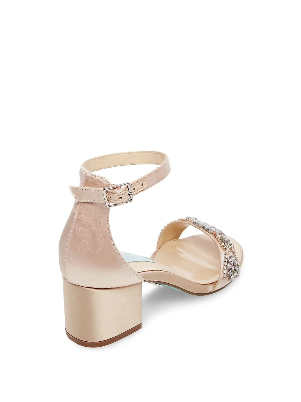 Betsey Johnson Women's Sb-Mel Heeled Sandal, Champagne, Size 7.5
