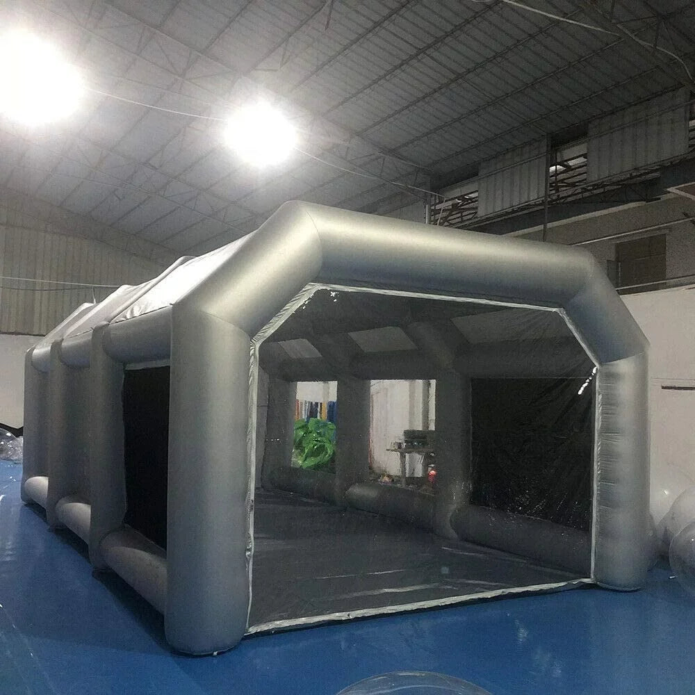 TFCFL Inflatable Paint Spray Booth Painting Tent w/ Air Filter System & Floor Mat