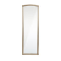 Full-Length Gold Framed Mirror: Elegant Arch Top Design