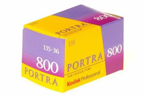 Kodak 145 1855 Professional Portra 800 Color Negative Film (ISO 800) 35mm 36 Exp