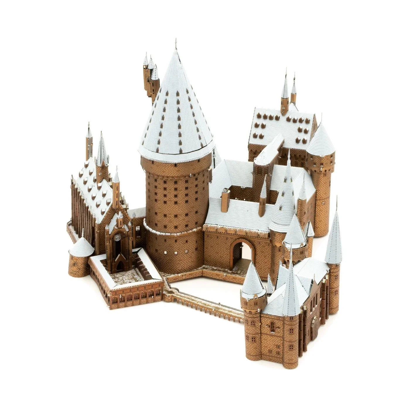 Metal Earth Premium Series ICONX 3D Metal Model Kit - Harry Potter Hogwarts in Snow