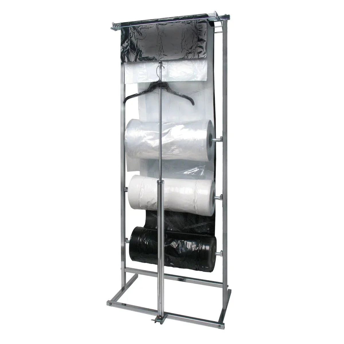 NAHANCO Plastic super weight garment bags on a roll, 72"H , Black - 249/ROLL