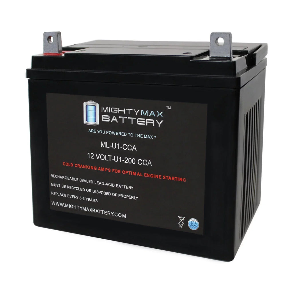 ML-U1 12V 200CCA Battery for Bobcat Textron ZT-219 0Turn Lawn Mower