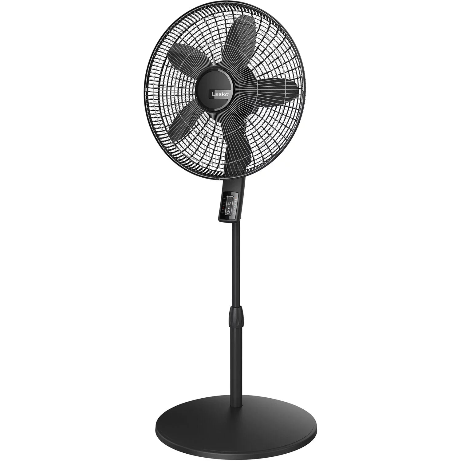 Lasko Elite Collection Quiet Blade Pedestal Fan with Remote Control and Adjustable Thermostat, Black