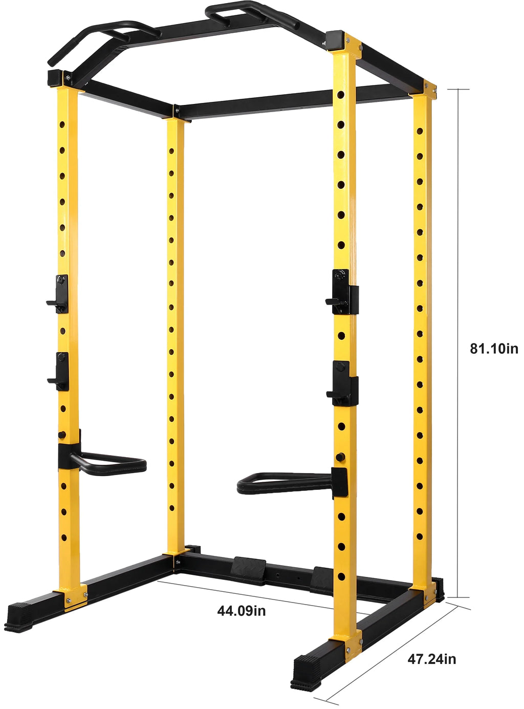 BalanceFrom PC-1 Series 1000lb Capacity Multi-Function Adjustable Power Cage Power Rack with Optional Lat Pull-down and Cable Crossover, Power Cage with Lat Pull-down