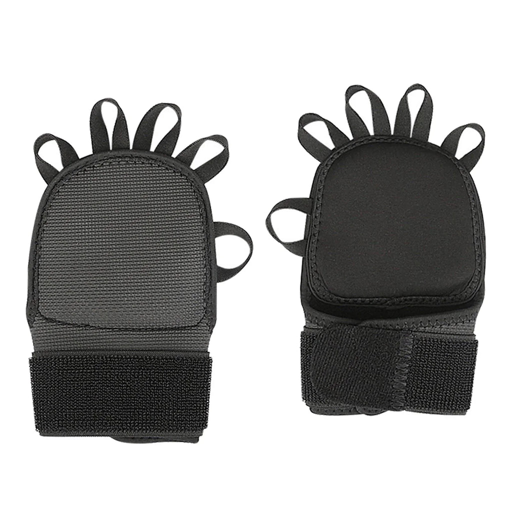 AMLESO 5xGymnastics Hand Grips Power Lifting Grips for Shrugs Deadlifting Kettlebells