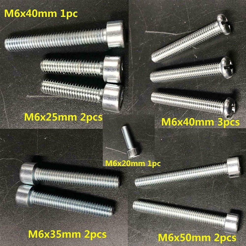 DONSP1986 Motor Bolts, Studs, Screws, Washers Set for 2 Stroke yd100/66cc/80cc Engine Kit Gas Bike