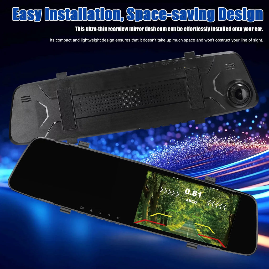 Dazzduo Dash Camera,Dash Camera Rear Dual Camera Dual Camera 4.3 Radars Rear Dual Inch Display Support Reverse Radars Rear 4.3 Inch Monitor 1080P DVR Dash Camera 4.3 Inch 4 Reverse Radars Rear 1080P 4