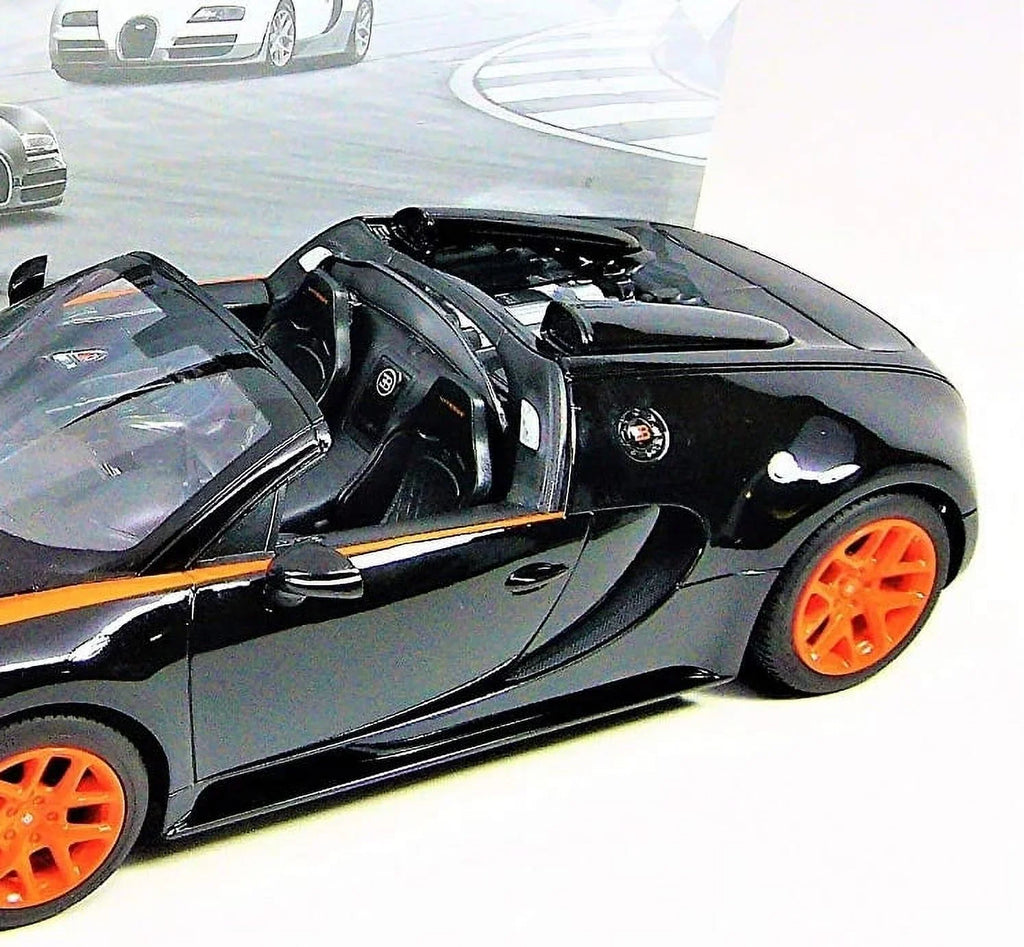 Wonder Wheels 1:14 RC Bugatti Veyron Grand Sport Vitesse Licensed Model Car - Black/Orange