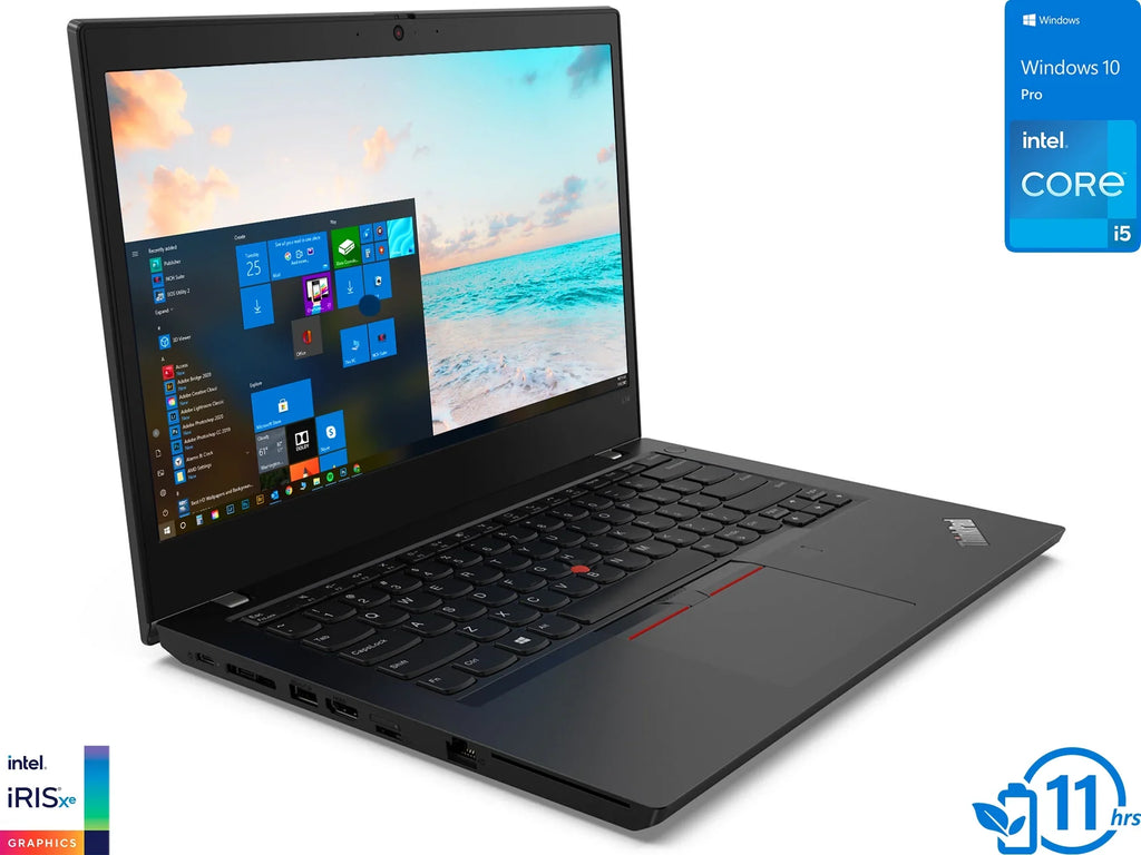 ThinkPad L14 Gen 2 Portable computer 14" IPS FHD Display, Core i5-1135G7 Upto 4.2GHz, 32GB RAM, 256GB NVMe SSD, HDMI, Thunderbolt , DisplayPort via USB-C, Wi-Fi, Bluetooth, Windows 10 Pro