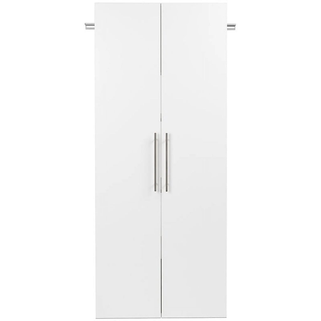 Pemberly Row 30" Large Wall Mounted Garage Cabinet in White Finish