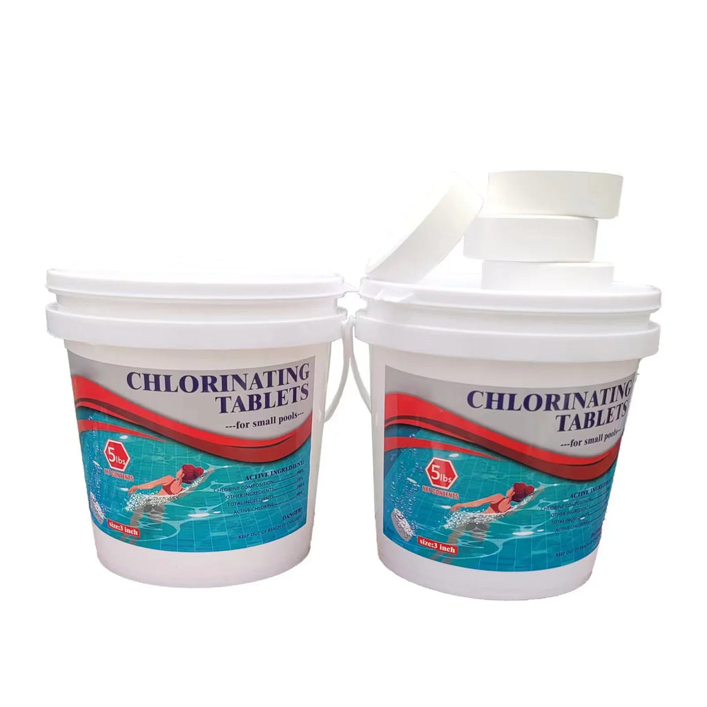 99% Tri-chlor 3Inch 10LB Chlorine Tablet Swimming Pool&Tub Individually Wrapped