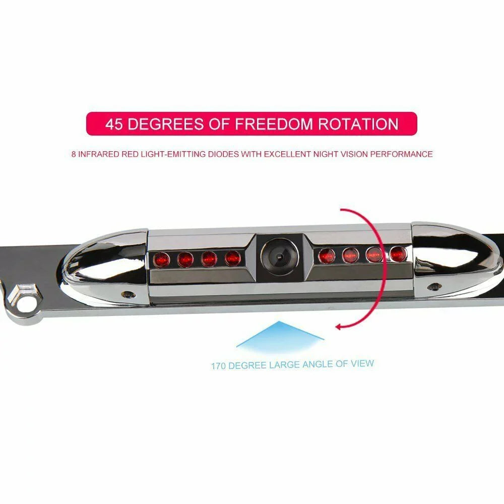 For Pioneer MVH-1400NEX Night Vision Color Front or Rear View Camera Chrome Silver Frame