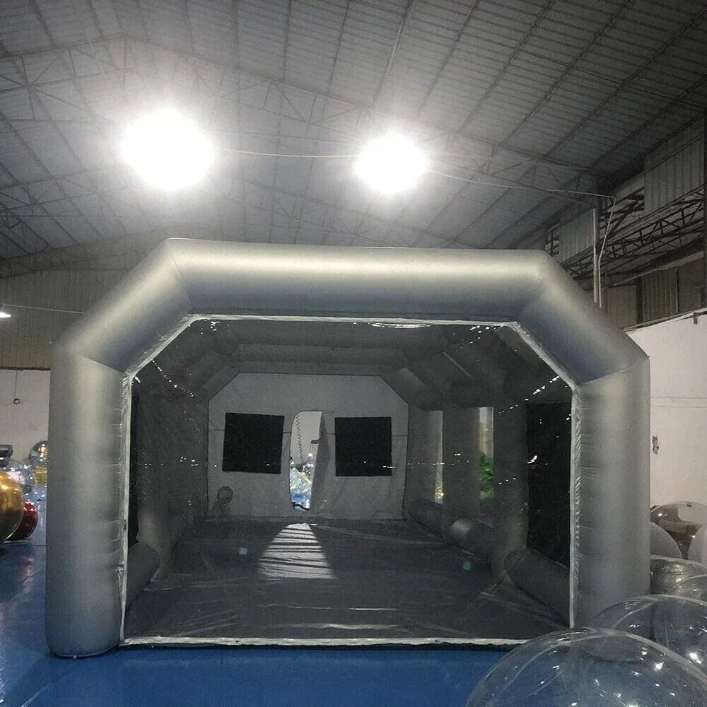 TFCFL Inflatable Paint Spray Booth Painting Tent w/ Air Filter System & Floor Mat
