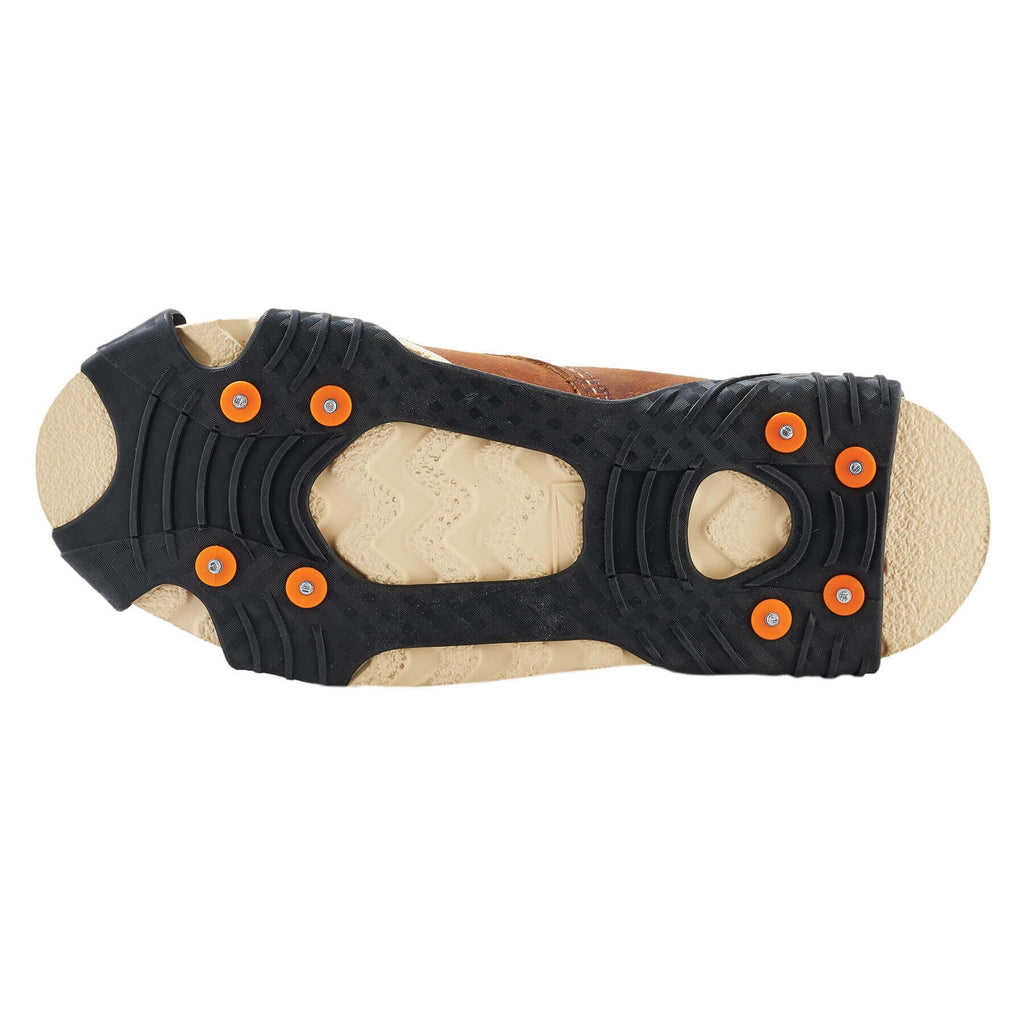 Ergodyne TREX 6300 Traction Cleat Grips Ice and Snow, One-Piece Easily Attaches Over Shoe/Boot with Carbon Steel Spikes to Provide Anti-Slip Solution, Large