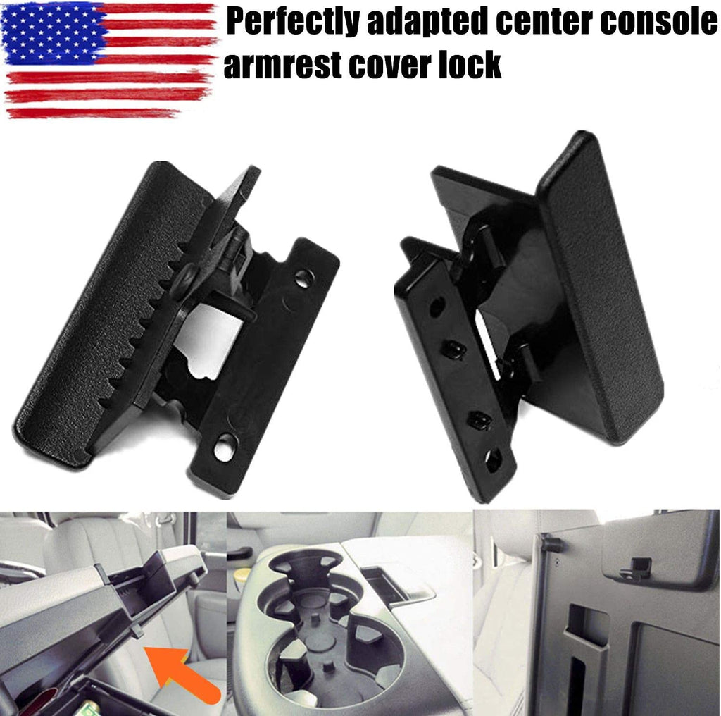 ASOOLL Center Console Armrest Cover Latch, Suitable for 07-14 Silverado, Avalanche, Suburban, Sierra, Yukon, Escalade-Perfect Replacement for OEM Part 20864151, 20864153, 20864154