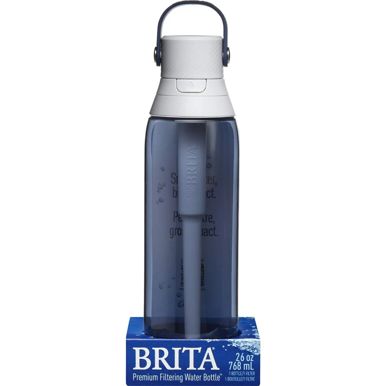 Brita 36375 Premium Hard Sided Plastic Filtering Liquid Bottle, Night Sky, 26 Oz, Each