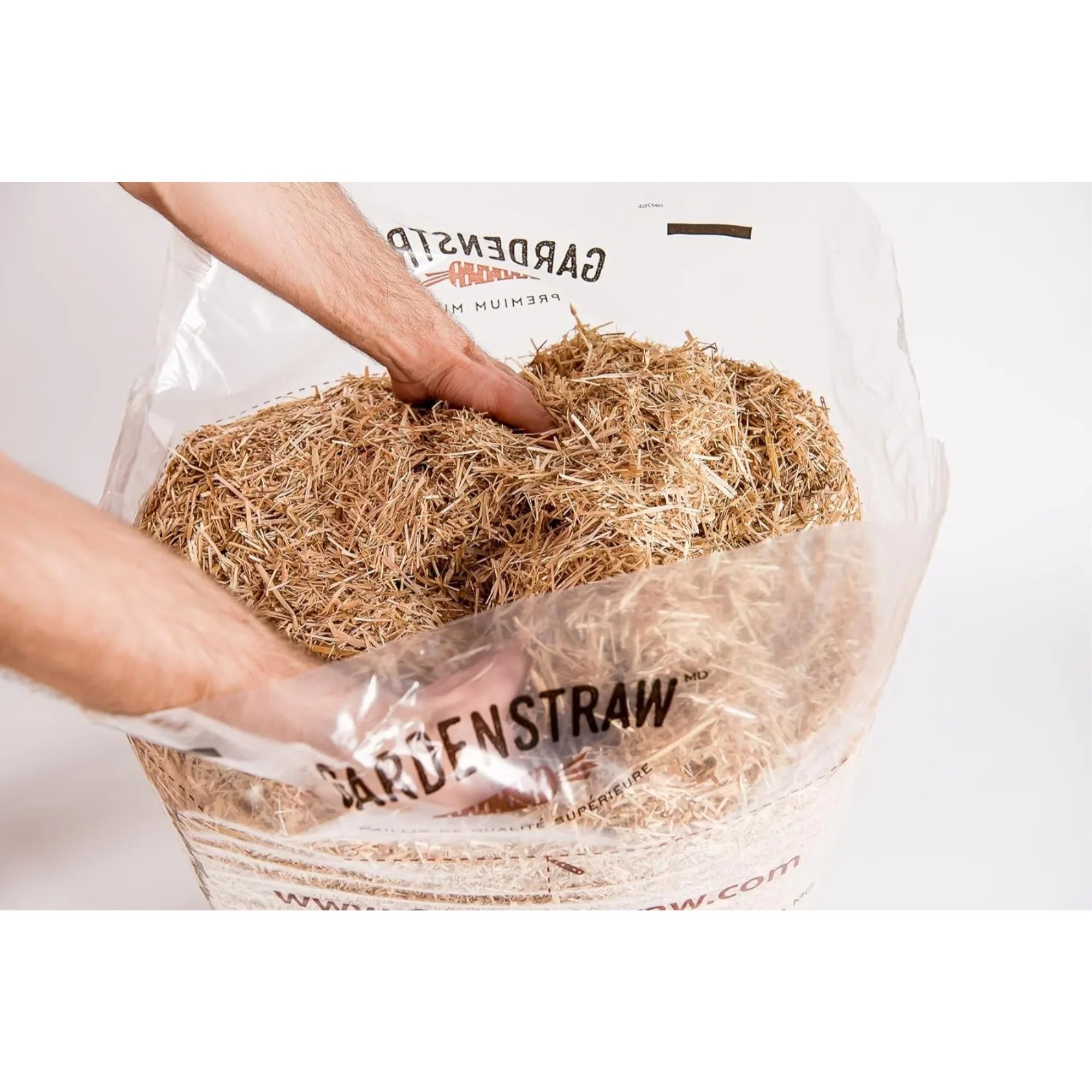 HealthiStraw GardenStraw Clean Premium Straw Mulch for Gardening, Lawn Seeding and Composting, 3 Cu Ft (Garden Coverage 100 sq ft)