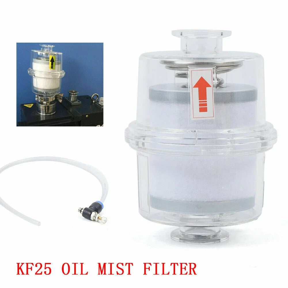 fit Vacuum Pump Fume Separator Exhaust Filter KF25 Interface Oil Mist Filter