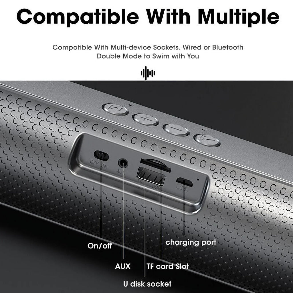 6D Surround Bluetooth Speaker Stereo Subwoofer Home Wireless Computer Sound Bar