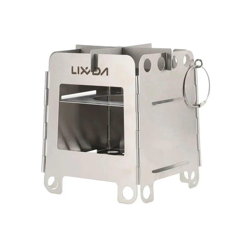 Lixada Outdoor Stove,Pocket Wood Stove Pocket Wood Stove Stove Pocket Stove Portable Stainless Steel Stainless Steel Wood Steel Wood Stove Pocket Stove Outdoor Stove Stove Outdoor Picnic Wood