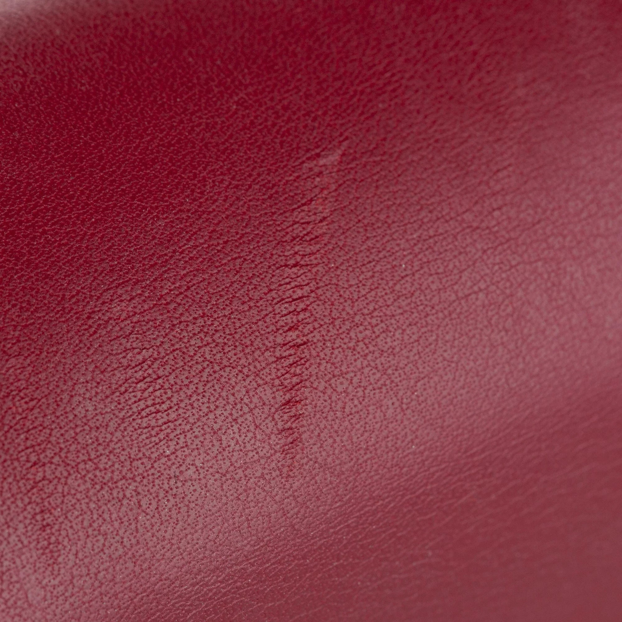 Pre-Owned Gucci Small Padlock Crossbody Bag Calf Leather Red Women (Good)
