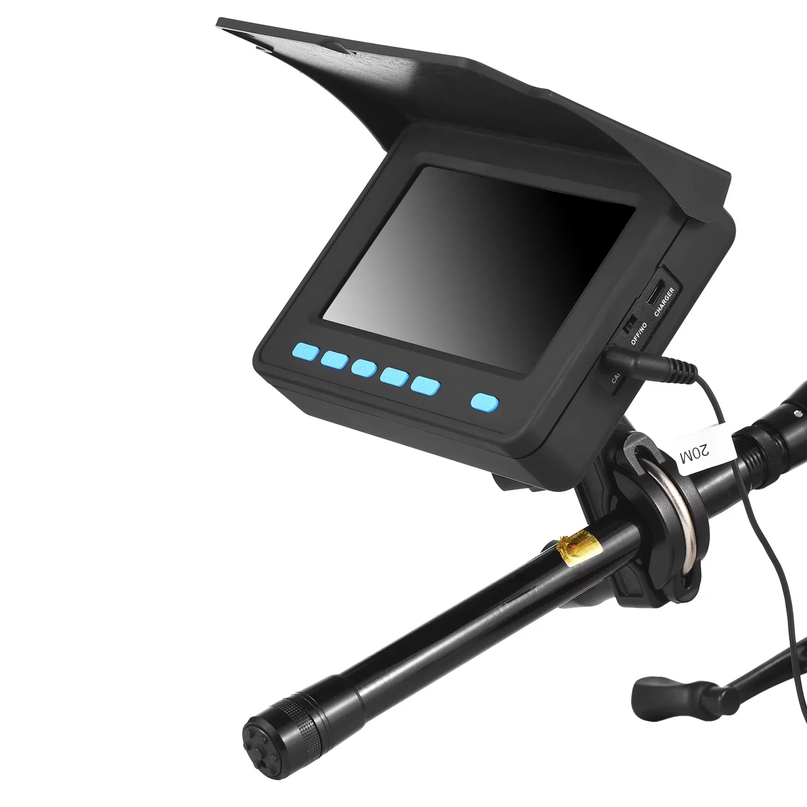 Fluid Fishing Camera with 4.3'' LCD - 20M/30M 1200TVL Fish Finder with 8PCS IR LED Night Vision for Ice and Boat Fishing