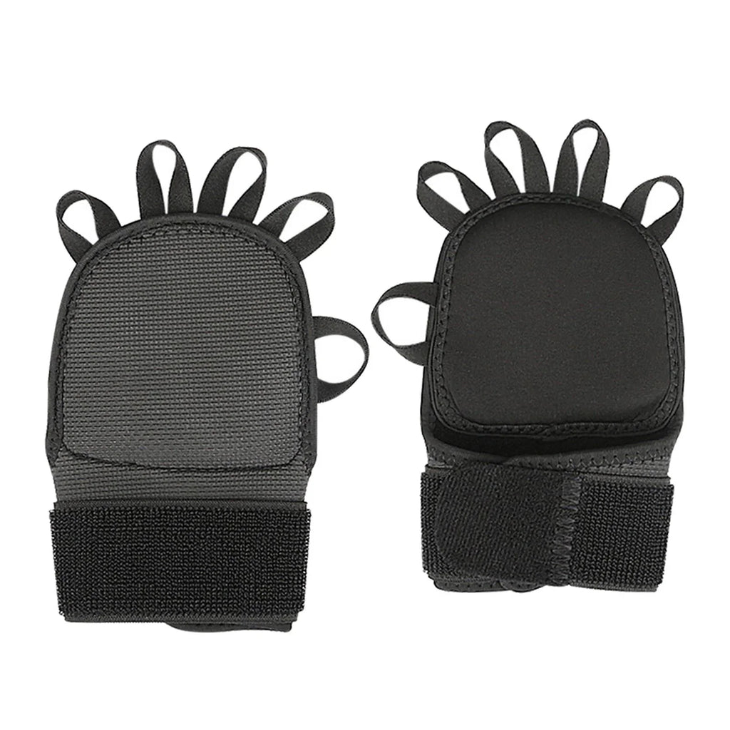 AMLESO 5xGymnastics Hand Grips Power Lifting Grips for Shrugs Deadlifting Kettlebells