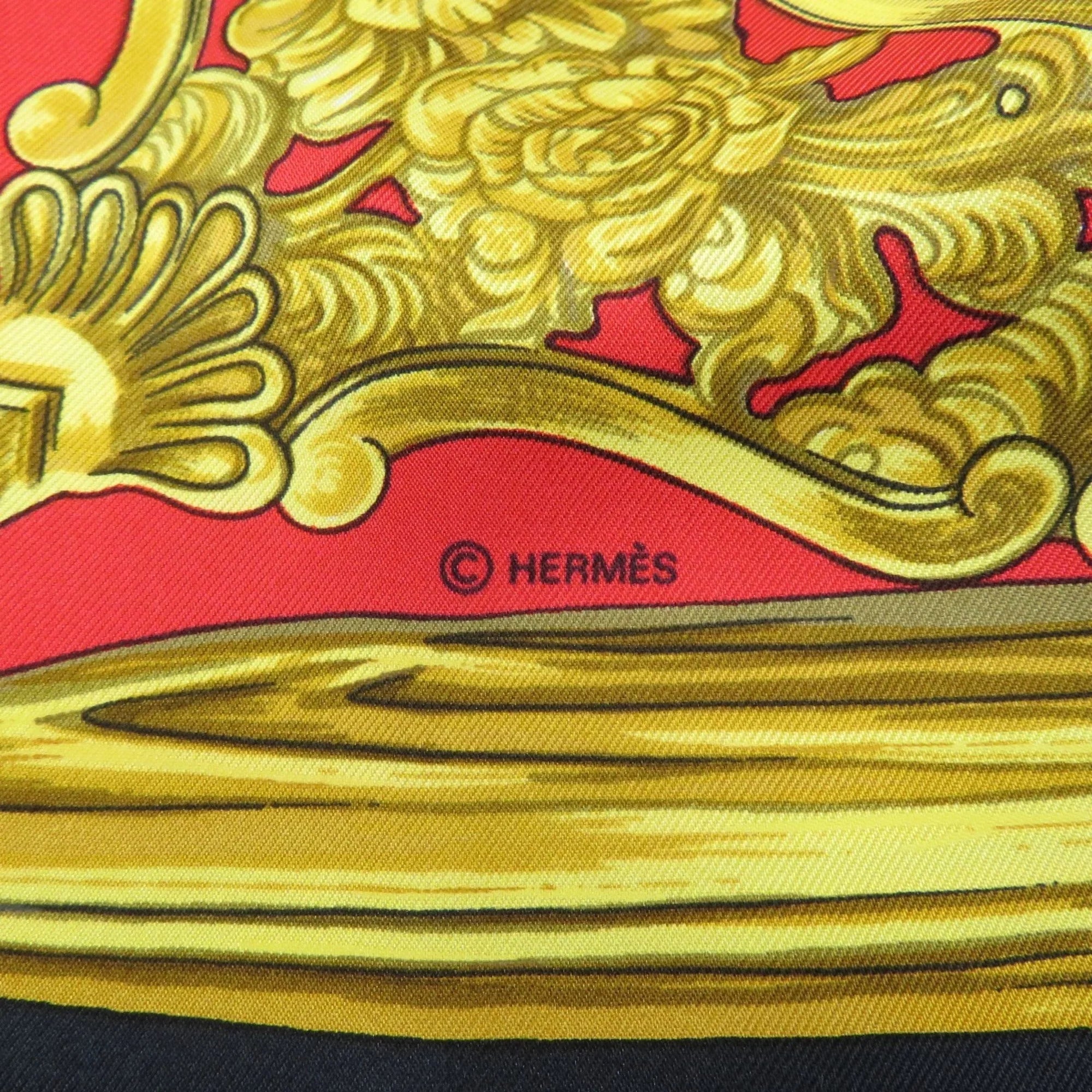 Pre-Owned Hermes Carre 90 ETRIERS Stirrup/Horse Scarf Muffler Silk Women's HERMES (Good)