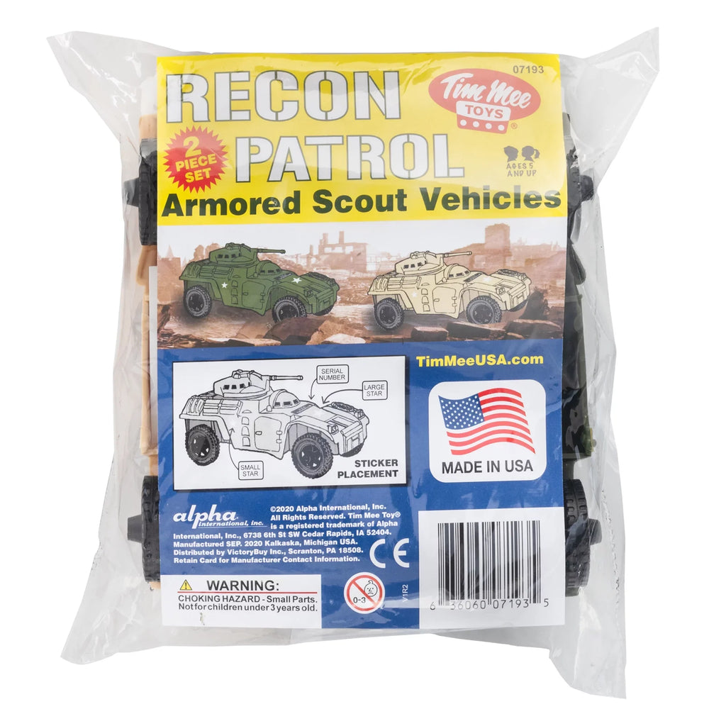 Recon Patrol Armored Scout Vehicles - Tan & Green New