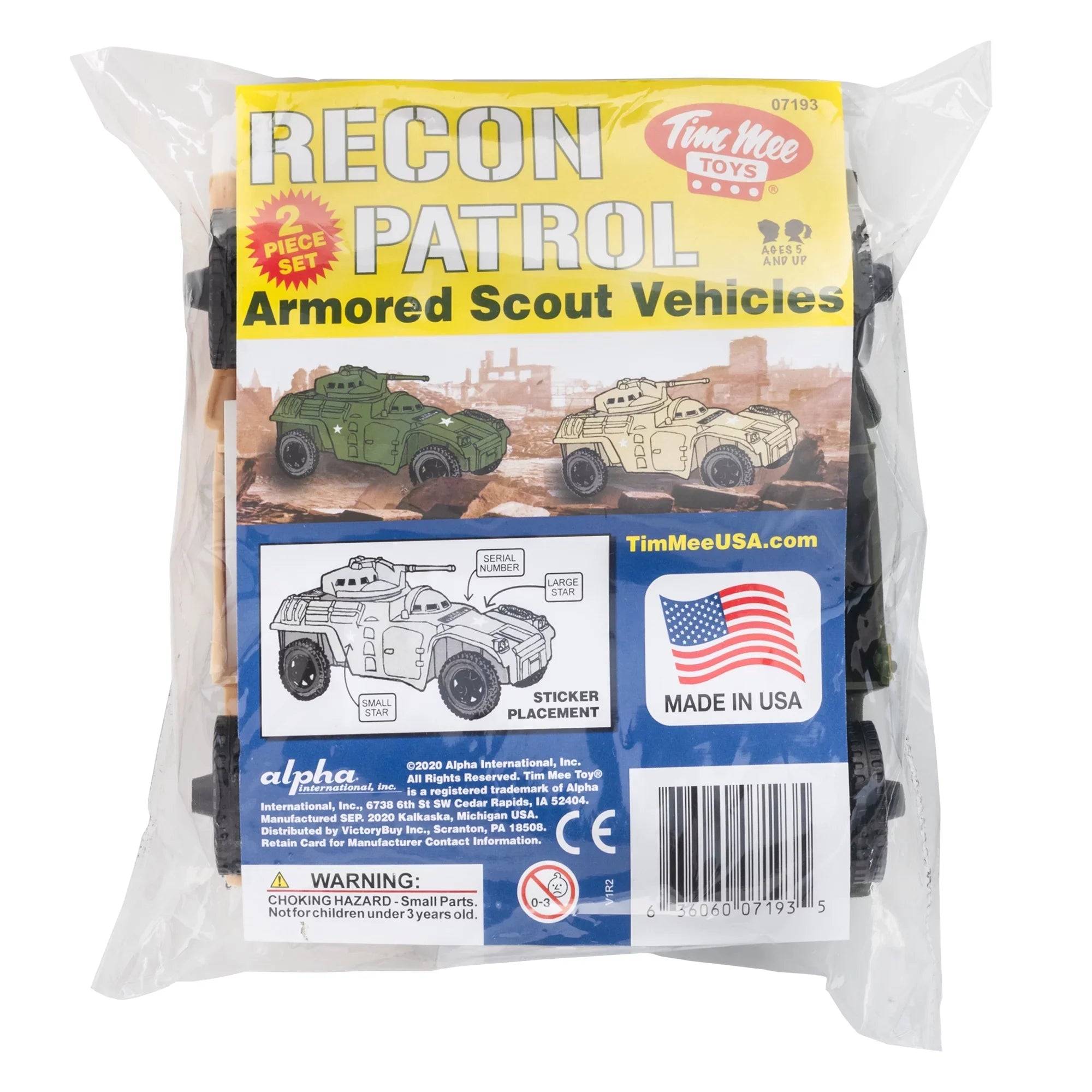 Recon Patrol Armored Scout Vehicles - Tan & Green New