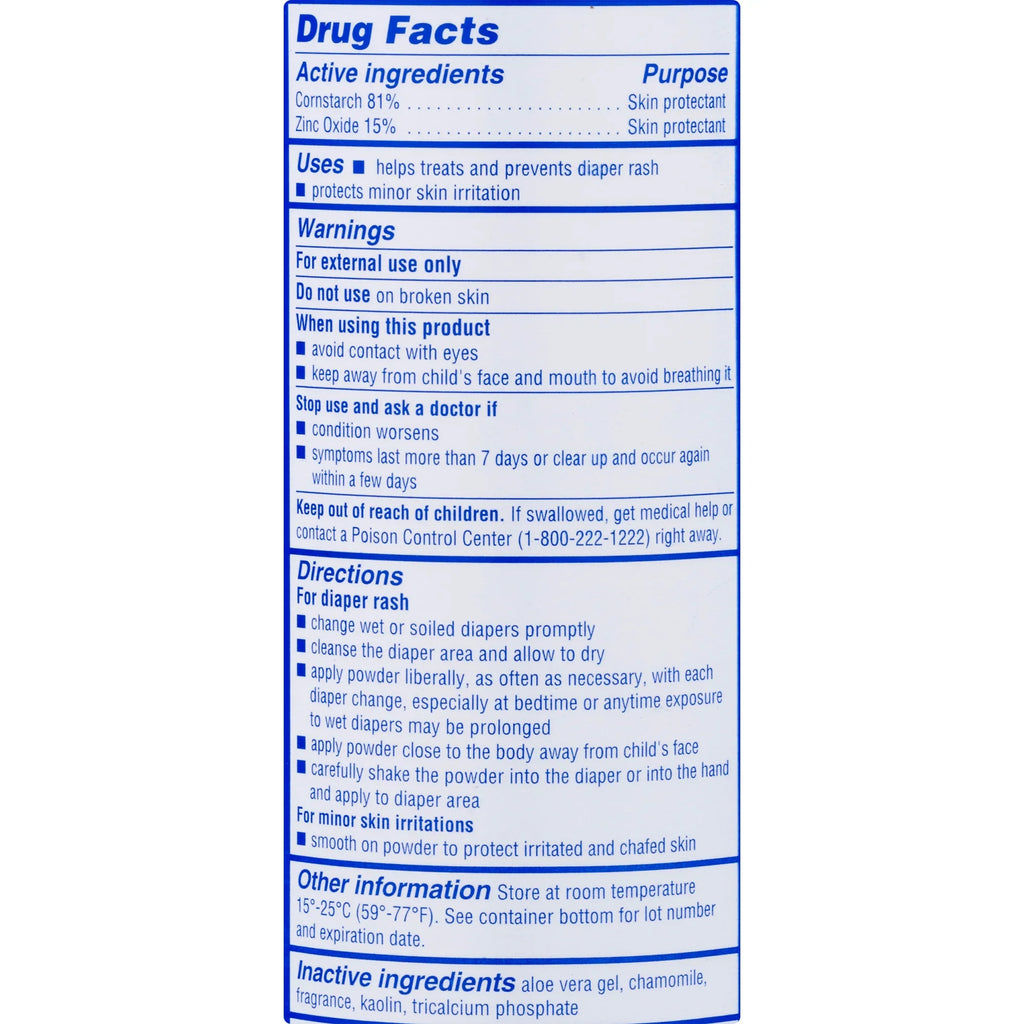 Caldesene Baby Cornstarch Powder With Zinc Oxide 5 oz (Pack of 4)