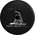 2018 2019 Wrangler JL Backup Camera Liberty or Death Don't Tread on Me Snake Dark Smoke Spare Tire Cover for Jeep RV 32 Inch