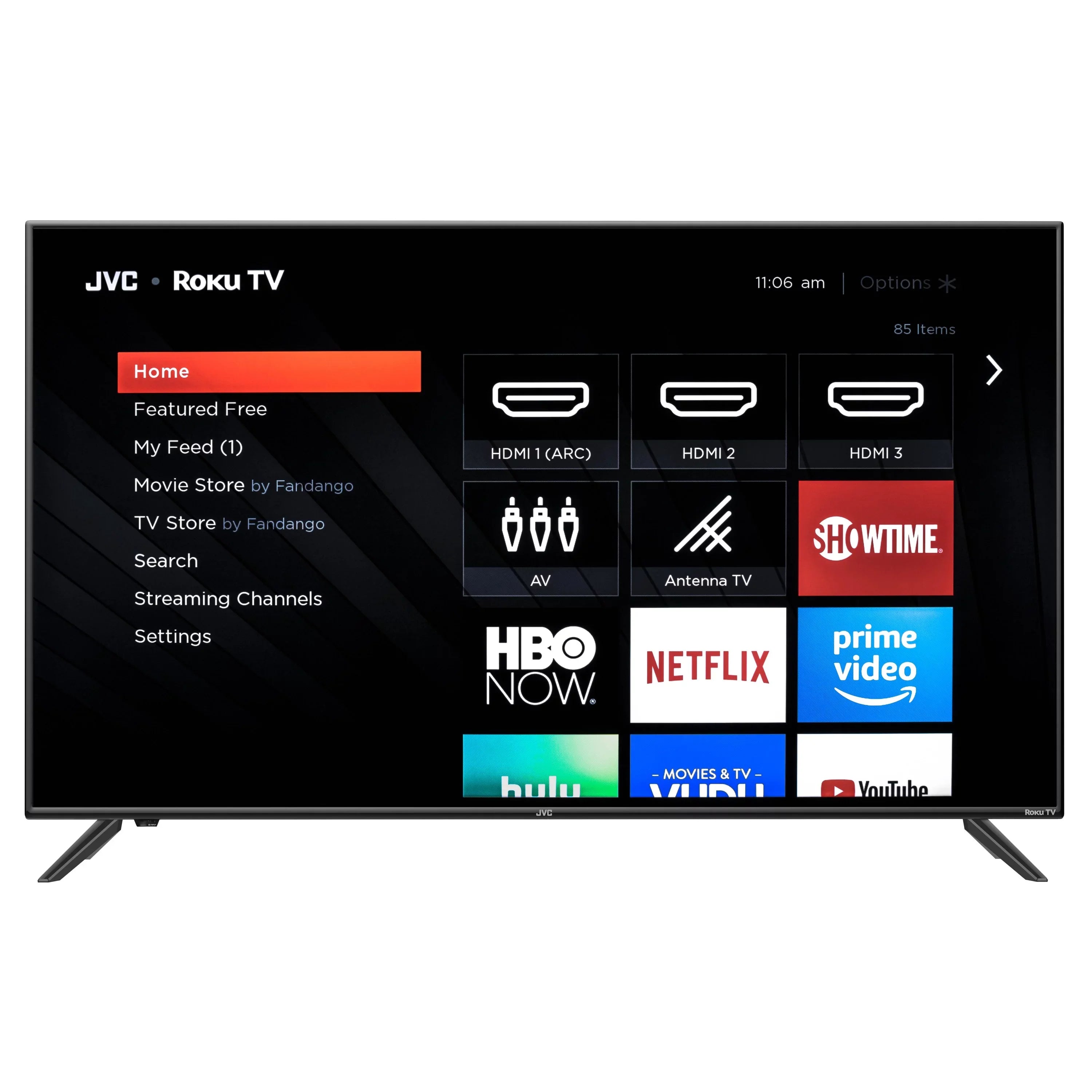 Restored JVC 55" Class 4K UHD 2160p HDR Roku Smart LED TV LT-55MAW595 (Refurbished)