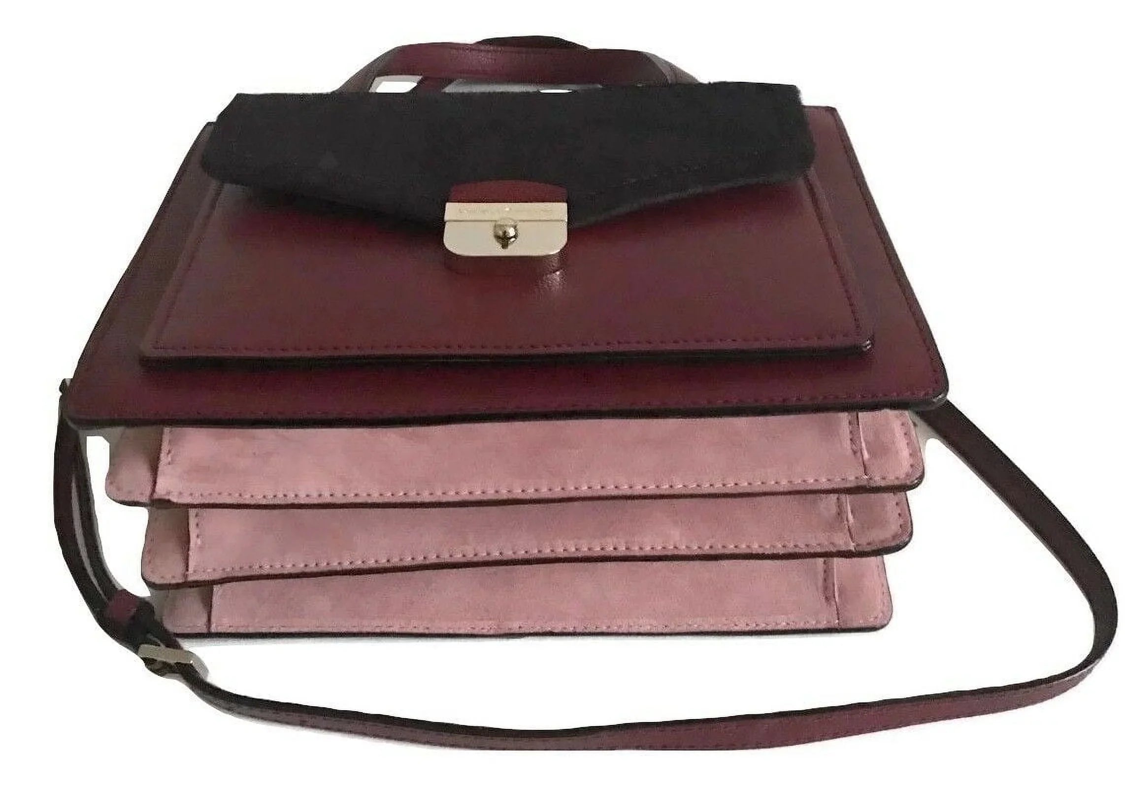 Kate Spade Red Aubergine Hyde Place Small Zarinah Handbag
