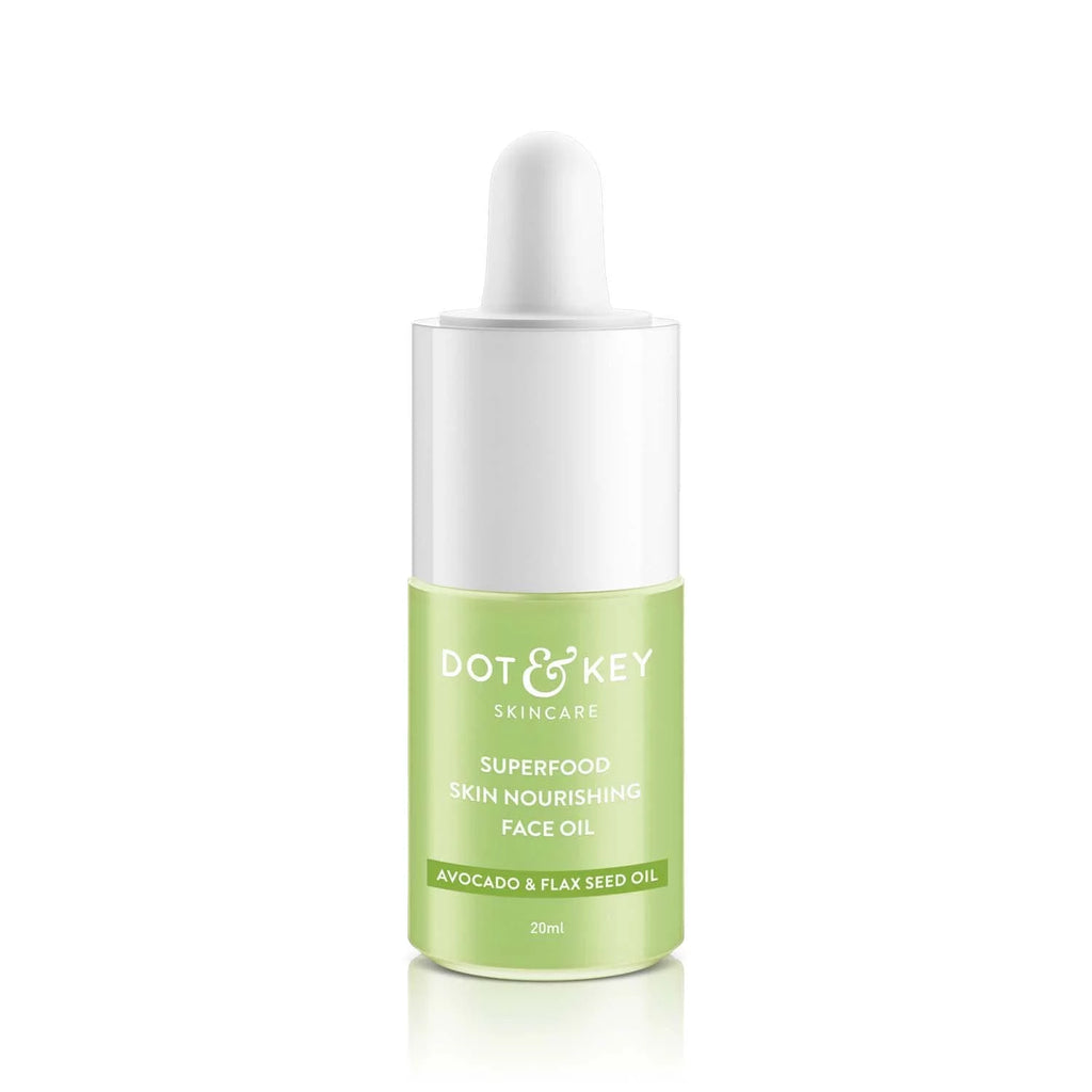 Dot & Key Superfood Skin Nourishing Face Oil | Avocado Oil, Jojoba Oil, Flaxseed Oil, Sunflower Oil, Moringa Seed Oil, Macadamia Seed Oil, Apricot Oil | Vegan Face Oil For Very Dry