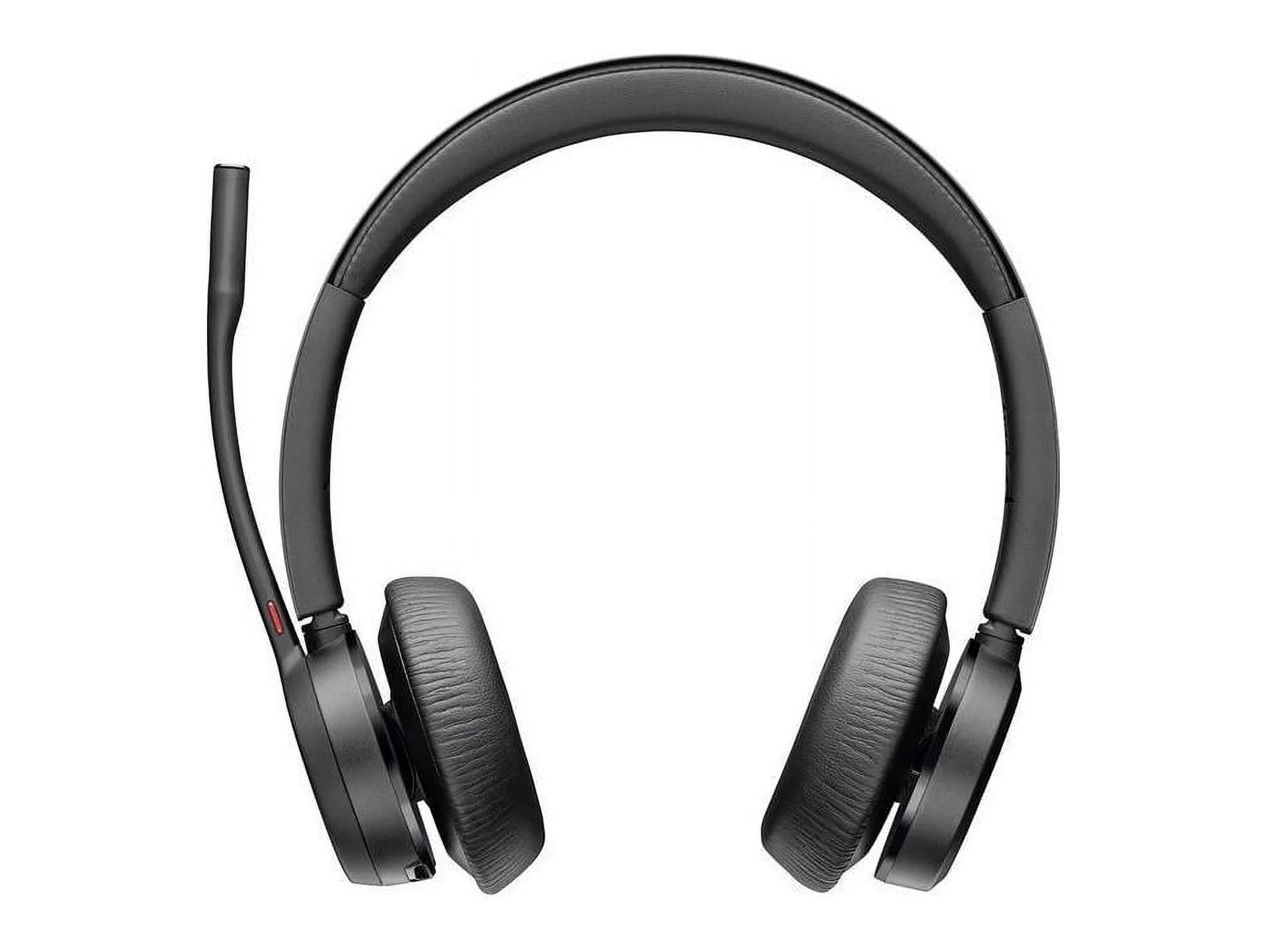 Poly Voyager 4320 USB-A Headset - Siri, Google Assistant - Stereo, Mono - USB Type A, USB Type C - Wireless - Bluetooth - 300 ft - 20 Hz - 20 kHz - On-ear - Binaural - Ear-cup - 4.92 ft Cable - Ele...