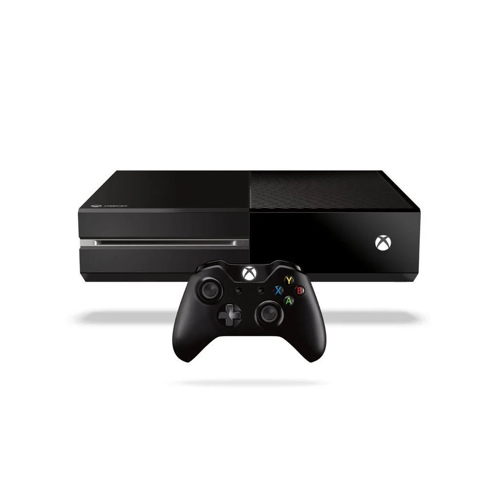 Xbox One Original 500GB Gaming Console Black Headset 2 Controller Included With Spider-Man Game BOLT AXTION Bundle Like New