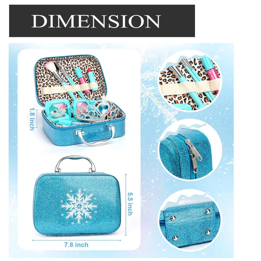 Kids Makeup Kit for Girl,Washable Real Frozen Make up kit