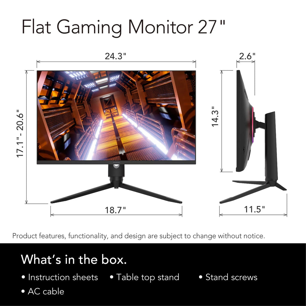 Funai 27" FHD 240Hz, 1ms, HDR, VA, FreeSync™ Premium Enabled Gaming Monitor (FGM-27F445)