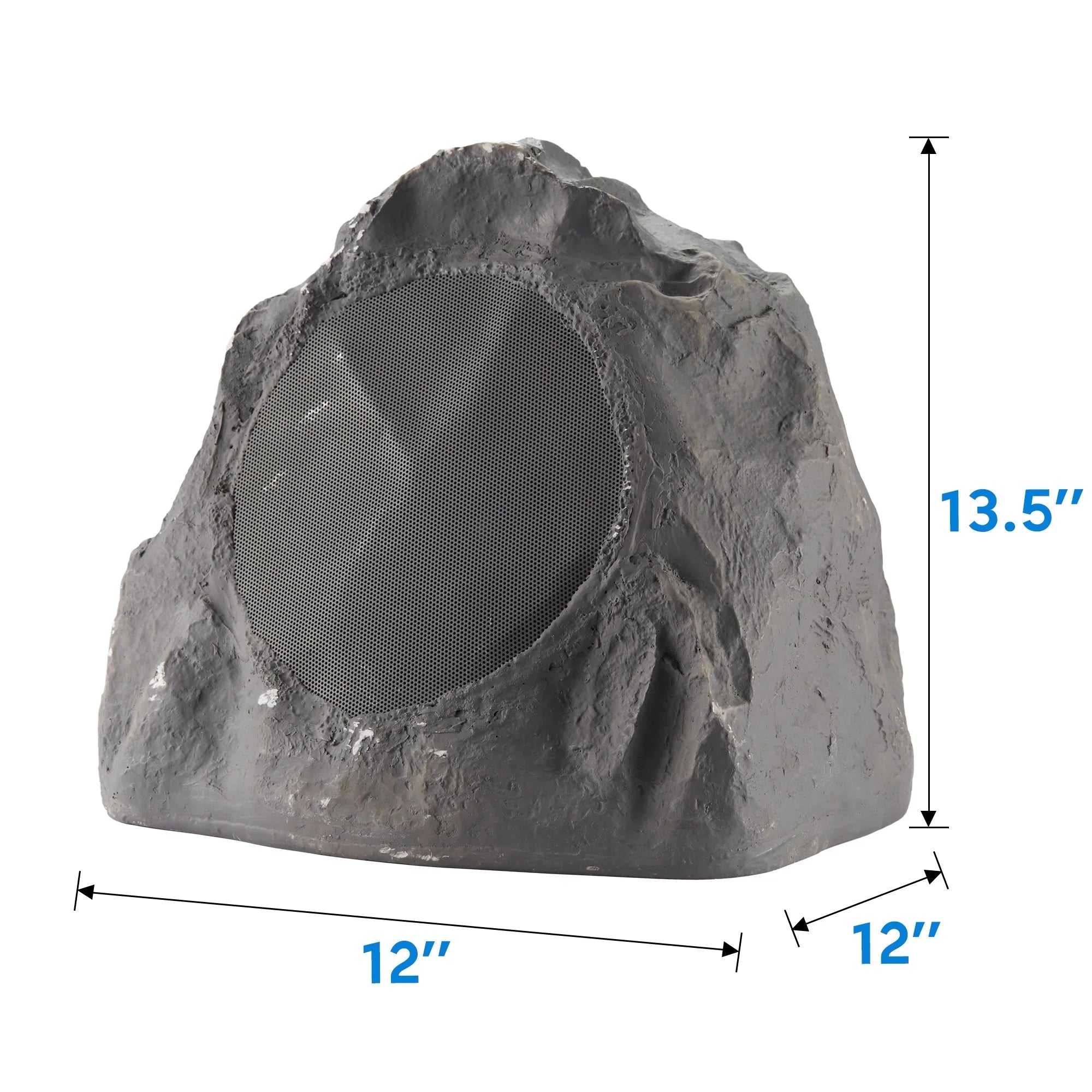 Theater Solutions 12R8SG Outdoor Slate 8" Rock 12 Speaker Set for Deck Pool Spa Yard Garden