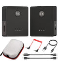 NEWWARE Wireless Lavalier Microphone for Camera/iPhone/iPad/Android/PC,2.4GHz Wireless Microphone System with Transmitter & Receiver,Clip-on Microphones,Lapel Mic 165FT 8H for Vlog Live Stream YouTube