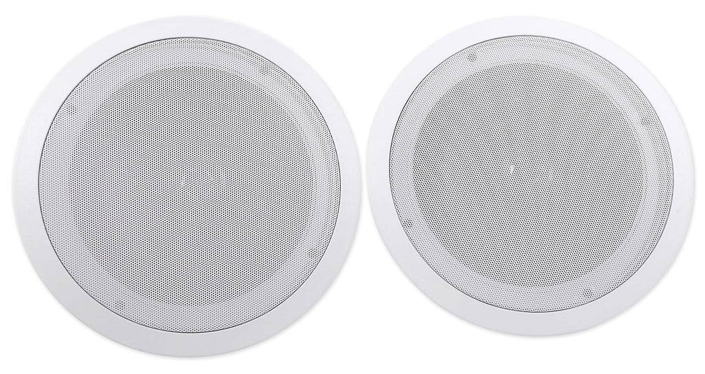 Rockville RPA40BT 4-Room Home Audio Kit Receiver+(8) 8" White Ceiling Speakers