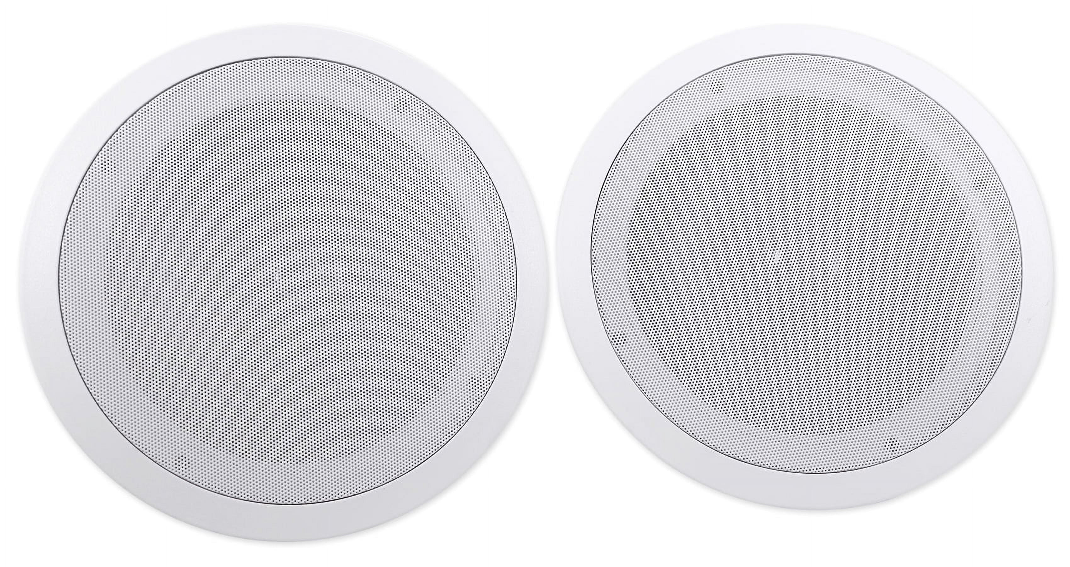 Rockville RPA40BT 4-Room Home Audio Kit Receiver+(8) 8" White Ceiling Speakers