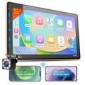 Double Din Car Stereo - Corehan 10 inch Monitor Car Radio Bluetooth Multimedia Player with Backup Camera Compatible with Wireless Carplay, Wireless Android Auto, Mirror Link