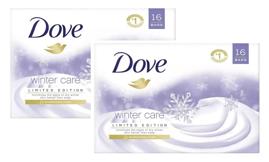 2 Pack | Dove Winter Care 4 oz Beauty Bars, 16 ct