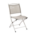 Folding Outdoor Chair with Mesh Seating and Aluminum Frame