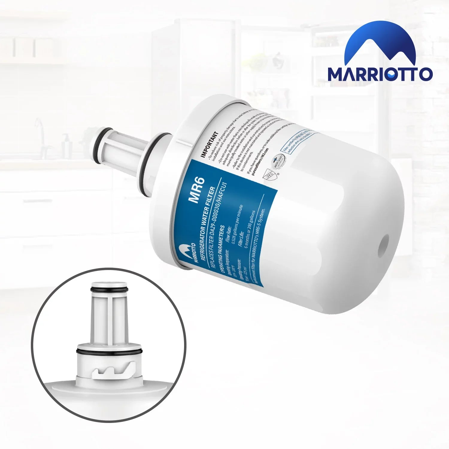 MARRIOTTO Replacement Fluid Filter For DA29-00003G, HAFCU1, RFG237AARS, 4 Pack
